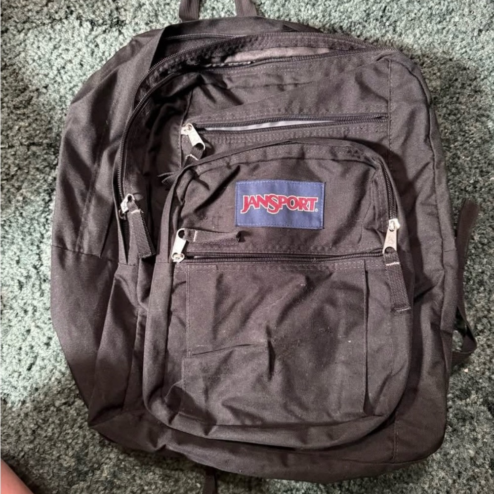 JanSport Black Backpack for Men